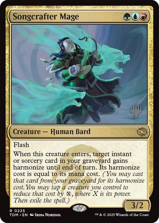Songcrafter Mage #225 R - Promo Pack: Tarkir: Dragonstorm Pokemon card