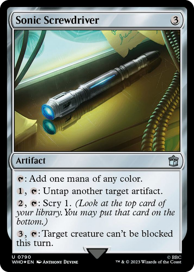 0790 Sonic Screwdriver (0790) (Surge Foil) U Universes Beyond: Doctor Who