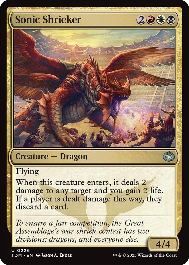 0226 Sonic Shrieker U Dragonstorm