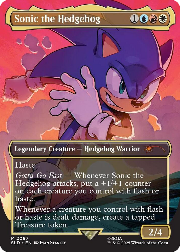 Sonic the Hedgehog #2087 M - Secret Lair Drop Series Pokemon card