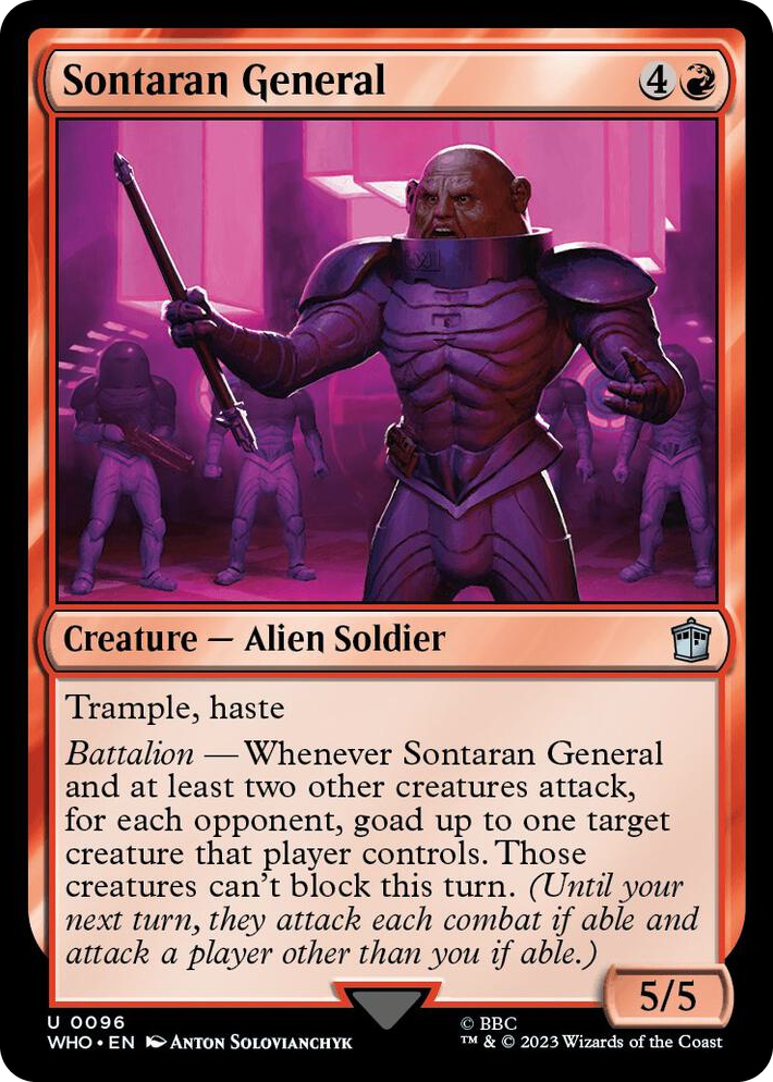0096 Sontaran General U Universes Beyond: Doctor Who
