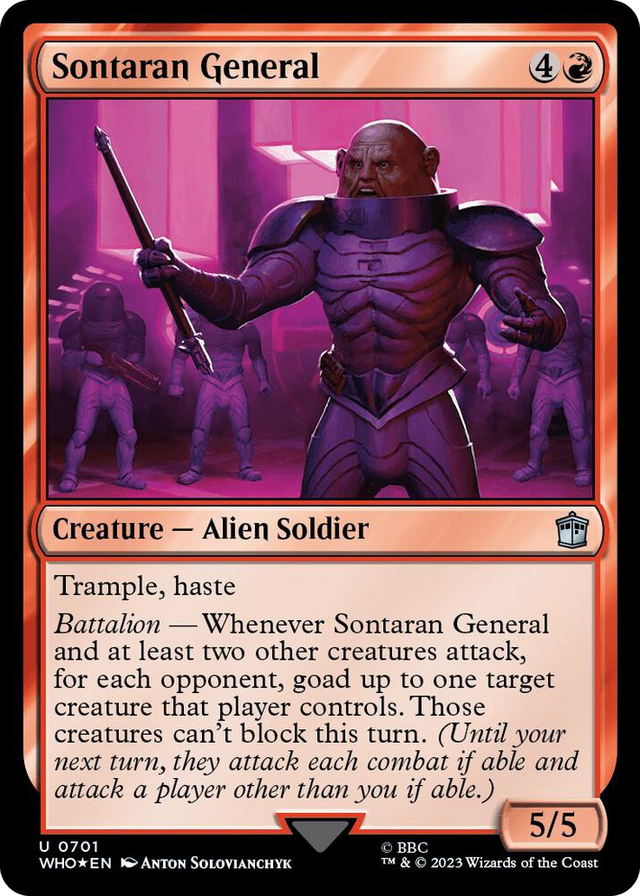 0701 Sontaran General (Surge Foil) U Universes Beyond: Doctor Who
