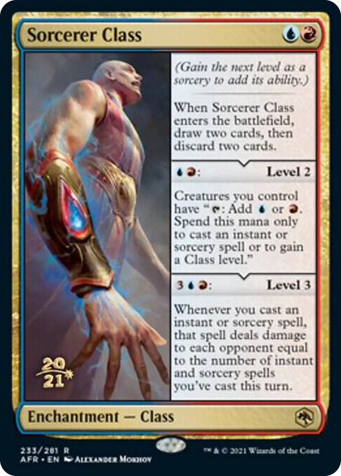 0233 Sorcerer Class R Prerelease Cards