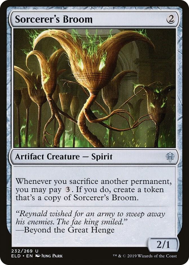 0232 Sorcerer's Broom U Throne of Eldraine