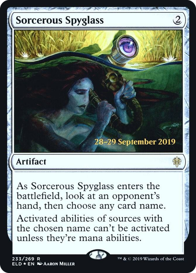 0233 Sorcerous Spyglass (ELD) R Prerelease Cards