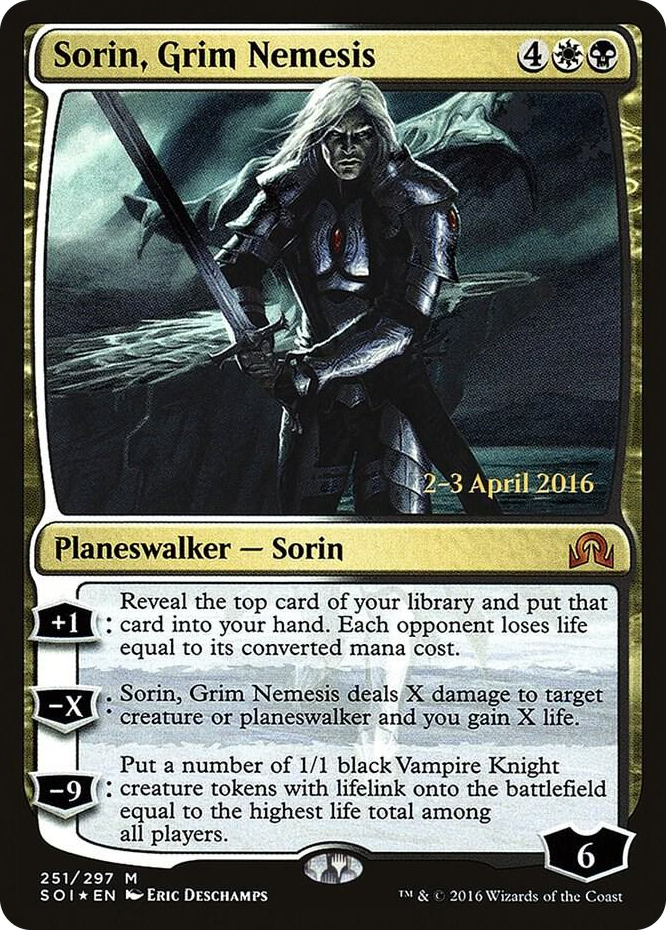 Sorin, Grim Nemesis #251 M - Prerelease Cards Pokemon card