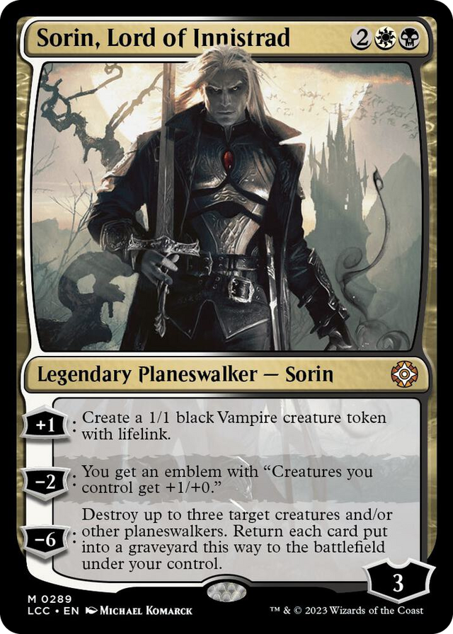 0289 Sorin, Lord of Innistrad M Commander: The Lost Caverns of Ixalan