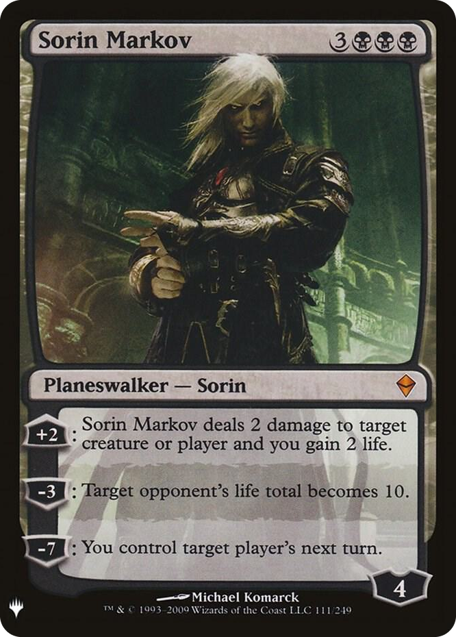0111 Sorin Markov (ZEN) M The List Reprints