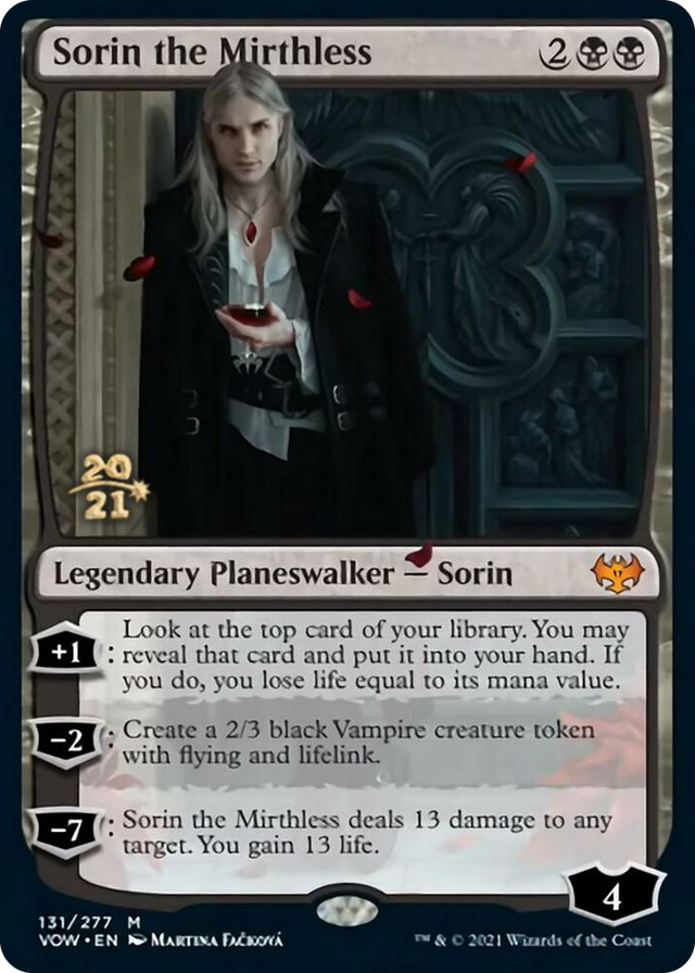 0131 Sorin the Mirthless M Prerelease Cards