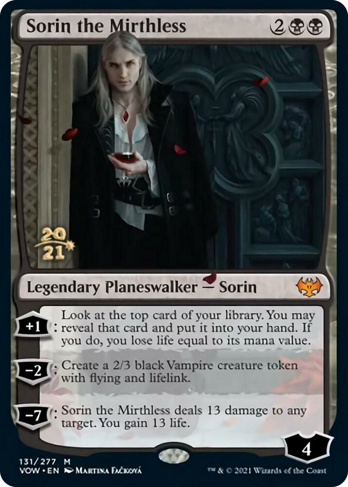 Sorin the Mirthless #131 M - Prerelease Cards Pokemon card