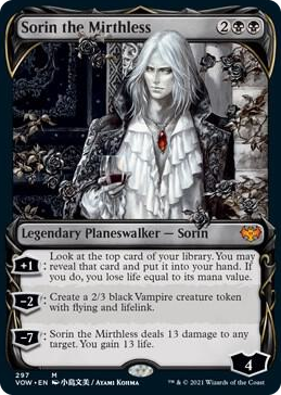0297 Sorin the Mirthless (Showcase) M Innistrad: Crimson Vow