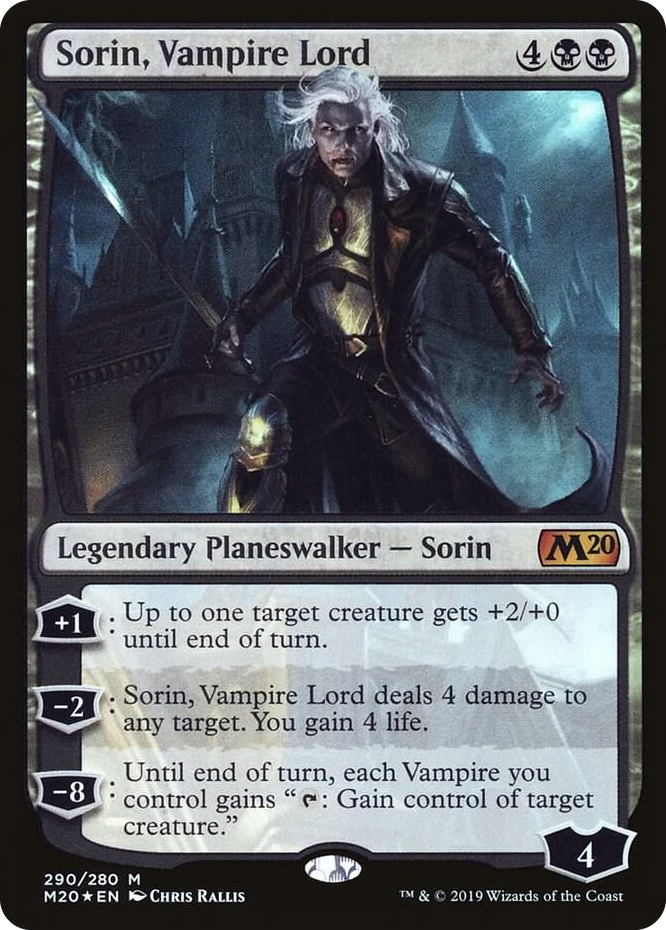 0290 Sorin, Vampire Lord M Core Set 2020