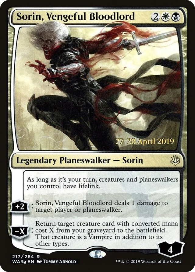 0217 Sorin, Vengeful Bloodlord R Prerelease Cards