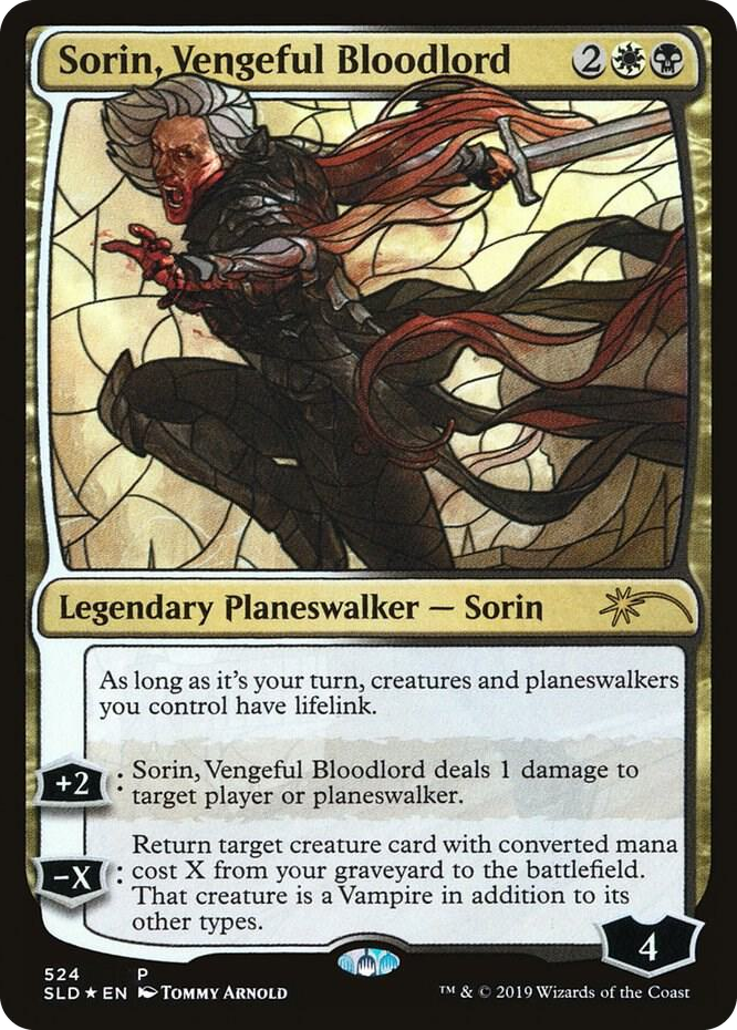 Sorin, Vengeful Bloodlord (Stained Glass) #524 P - Secret Lair Drop Series Pokemon card