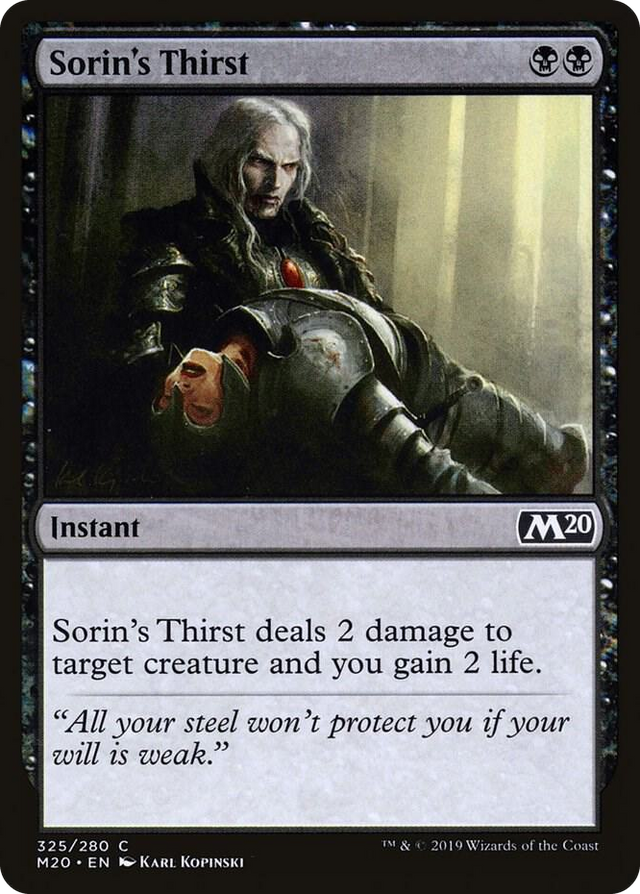 0325 Sorin's Thirst C Core Set 2020