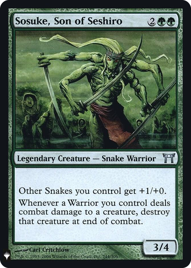 Sosuke, Son of Seshiro #244 U - The List Reprints Pokemon card