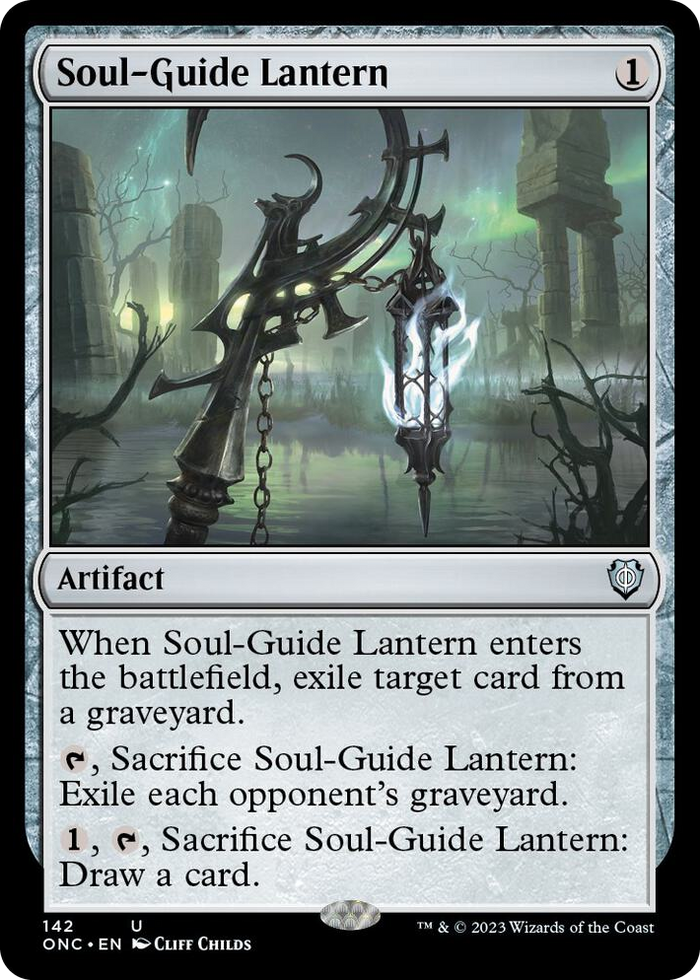 Soul-Guide Lantern #142 U - Commander: Phyrexia: All Will Be One Pokemon card
