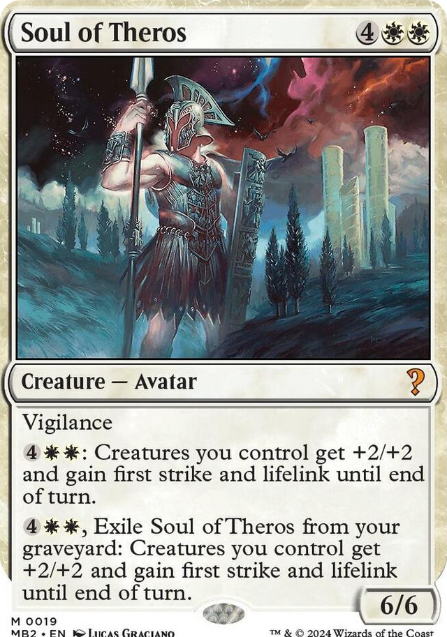 0019 Soul of Theros (White Border) M Mystery Booster 2