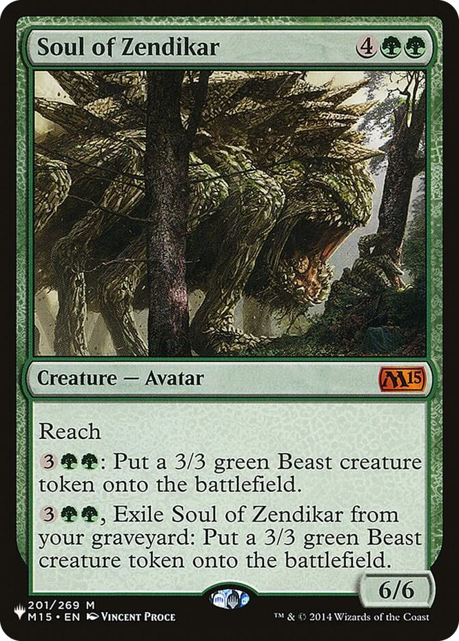Soul of Zendikar #201 M - The List Reprints Pokemon card