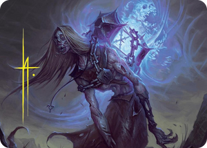 0009 Soul-Shackled Zombie Art Card (9/54) (Gold-Stamped Signature) S Art Series: Foundations