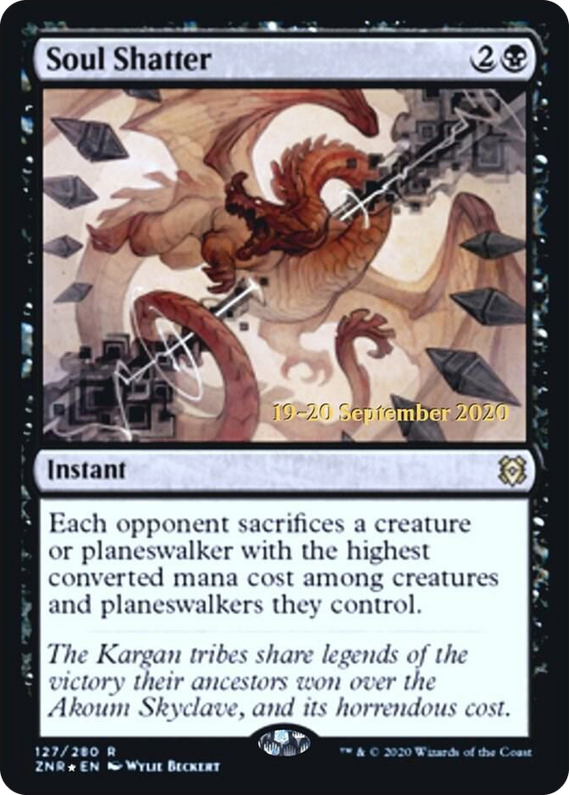 0127 Soul Shatter R Prerelease Cards