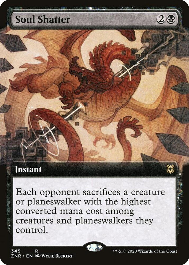 0345 Soul Shatter (Extended Art) R Zendikar Rising