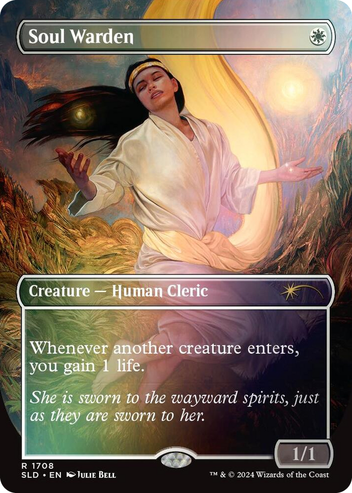 Soul Warden (1708) (Rainbow Foil) #1708 R - Secret Lair Drop Series Pokemon card