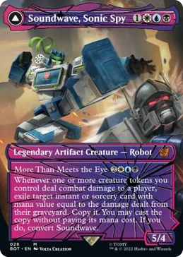 0028 Soundwave, Sonic Spy (Shattered Glass) M Universes Beyond: Transformers