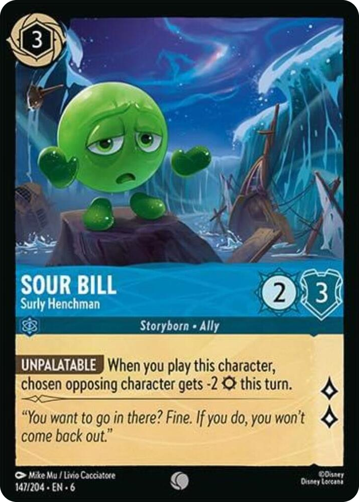 0147 Sour Bill - Surly Henchman Common Azurite Sea