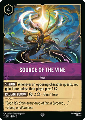 0072 Source of the Vine Super Rare Attack of the Vine!