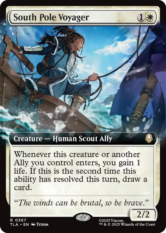 South Pole Voyager (Extended Art) #367 R - The Last Airbender Pokemon card