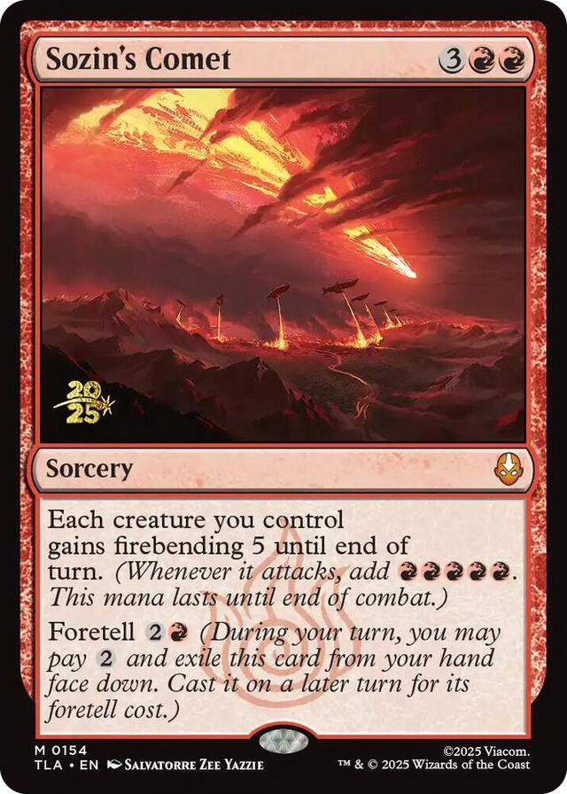0154 Sozin's Comet M Prerelease Cards