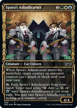 0400 Spara's Adjudicators (Gilded Foil) C Streets of New Capenna