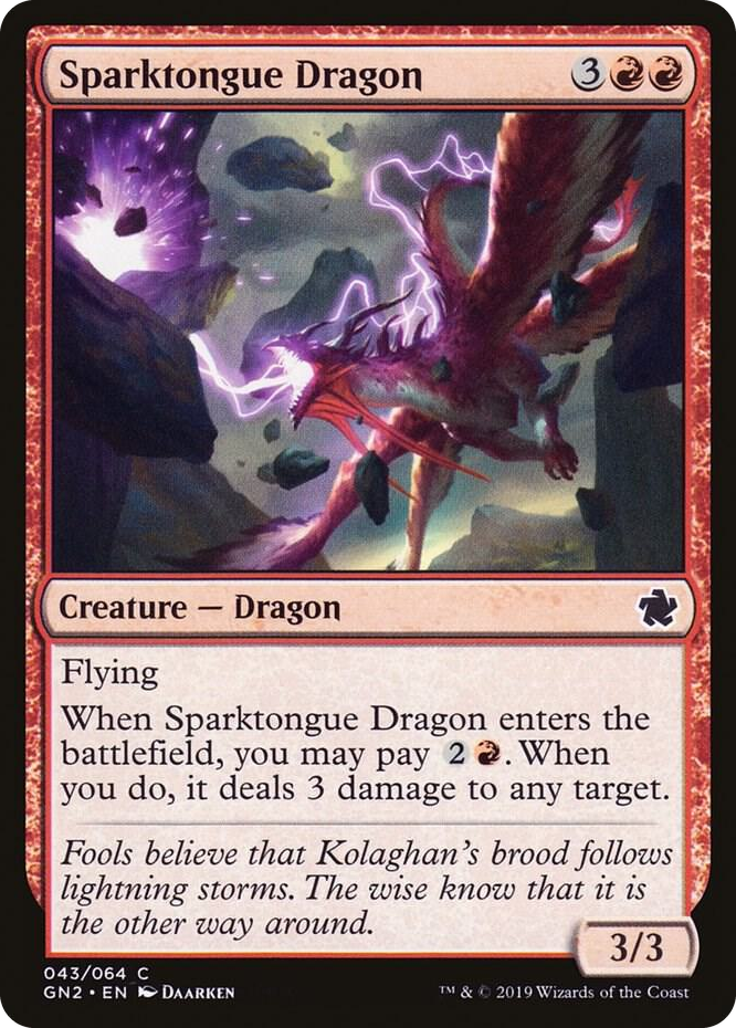 0043 Sparktongue Dragon C Magic Game Night 2019