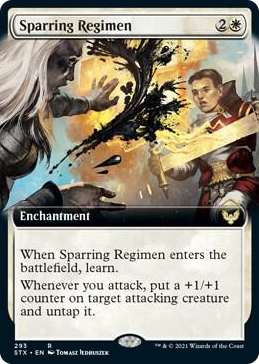 0293 Sparring Regimen (Extended Art) R Strixhaven: School of Mages