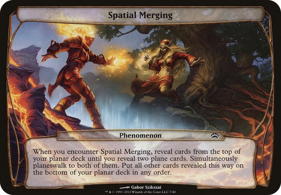 0007 Spatial Merging (Planechase 2012) S Oversize Cards