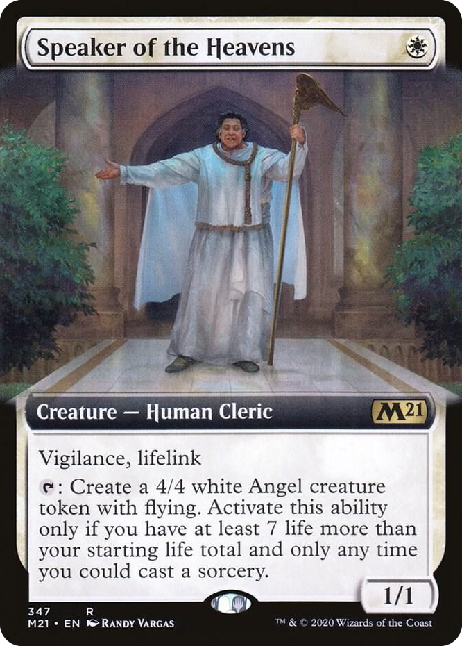 0347 Speaker of the Heavens (Extended Art) R Core Set 2021