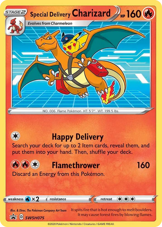 0075 Special Delivery Charizard - SWSH075 Promo Sword & Shield Promo Cards
