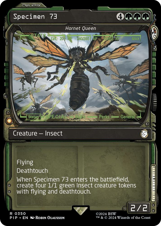 0350 Specimen 73 - Hornet Queen (Showcase) R Universes Beyond: Fallout