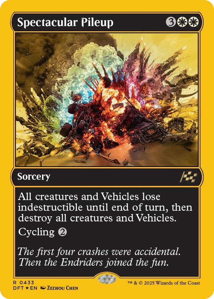 0433 Spectacular Pileup (First-Place Foil) R Aetherdrift