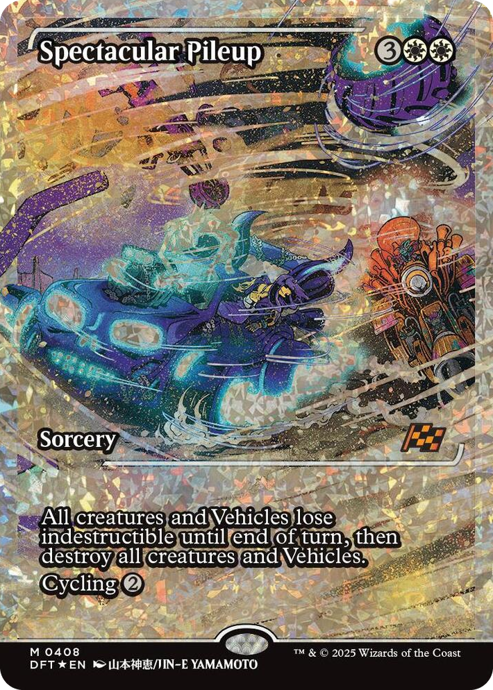 0408 Spectacular Pileup (Showcase) (Fracture Foil) M Aetherdrift