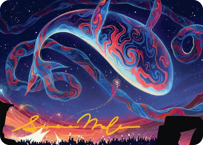 0024 Spectacular Skywhale Art Card (Gold-Stamped Signature) S Art Series: Secrets of Strixhaven