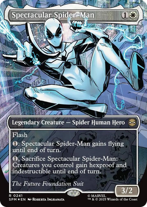 0241 Spectacular Spider-Man (0241) (Borderless) (Textured Foil) R Marvel's Spider-Man