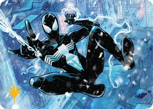0052 Spectacular Spider-Man (Black) Art Card (Gold-Stamped Planeswalker Symbol) S Art Series: Marvel's Spider-Man