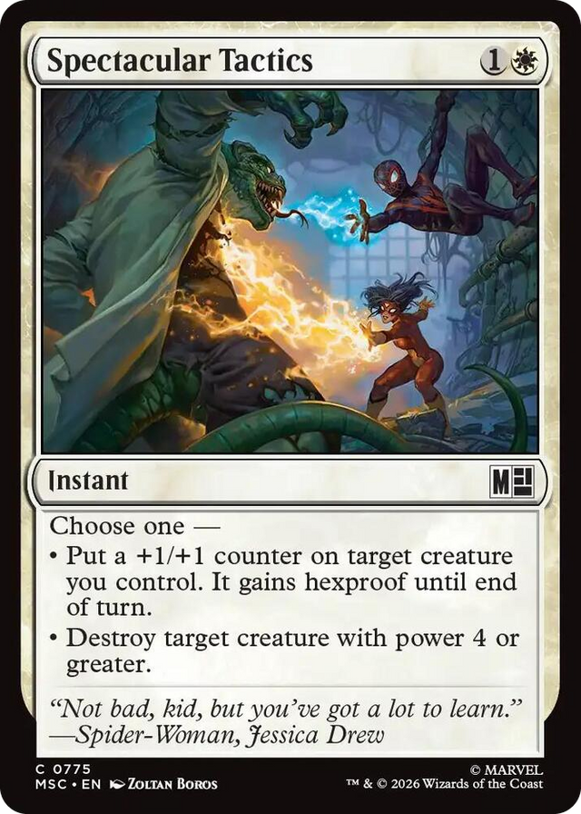 0775 Spectacular Tactics C Commander: Marvel Super Heroes