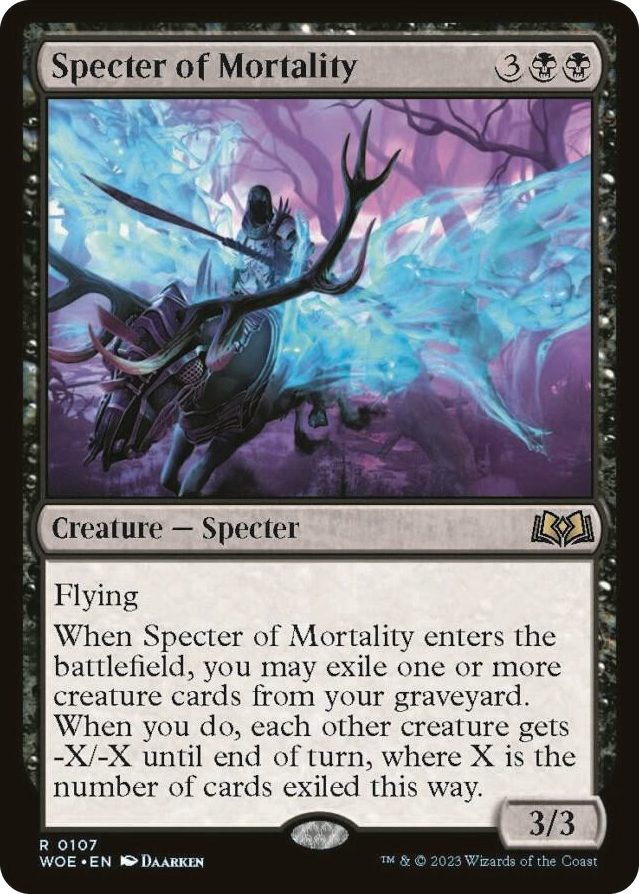 0107 Specter of Mortality R Wilds of Eldraine