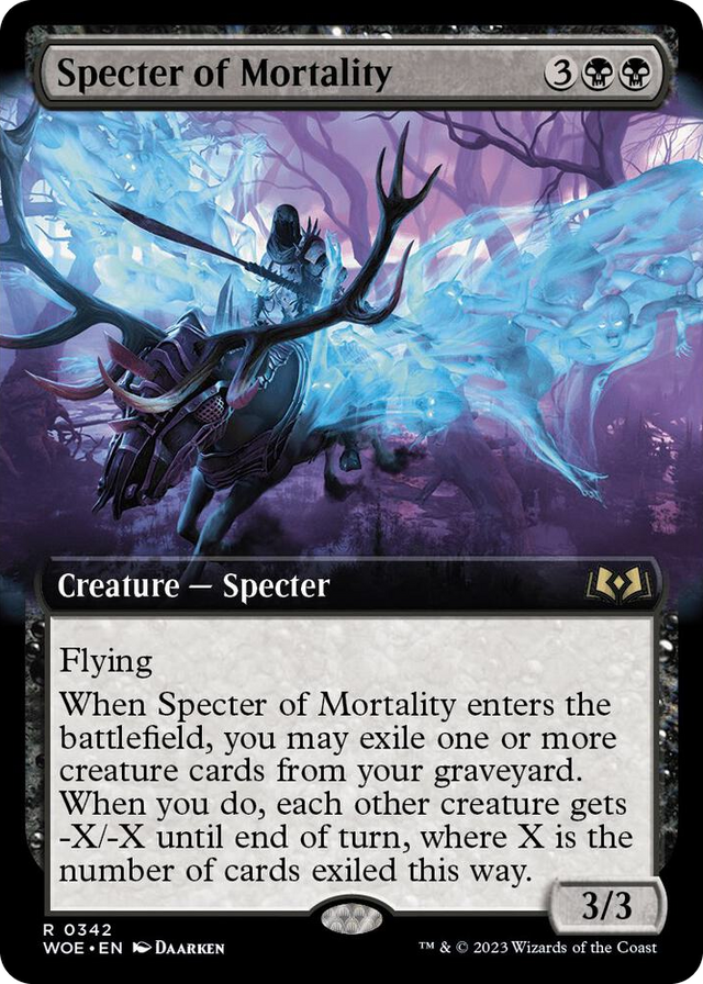 0342 Specter of Mortality (Extended Art) R Wilds of Eldraine