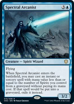 0015 Spectral Arcanist R Commander: Innistrad: Crimson Vow