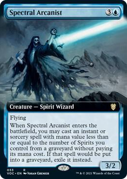 0053 Spectral Arcanist (Extended Art) R Commander: Innistrad: Crimson Vow