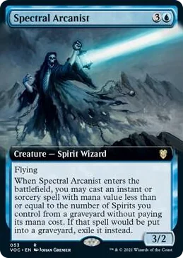 0053 Spectral Arcanist (Extended Art) R Commander: Innistrad: Crimson Vow